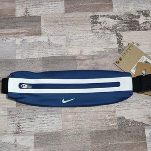 Nike Slim 3.0 Waist Pack Running Fanny Pack Belt Bag Stretch Cyan Blue NEW